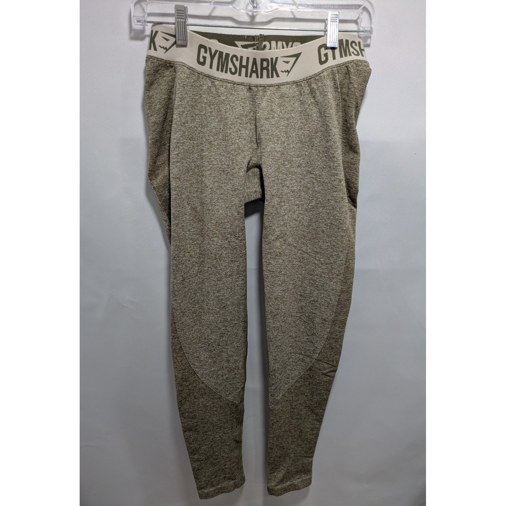 Womens Gymshark Green Pull On Workout Training Gym Pants Leggings Size Medium M